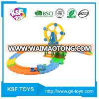 2017 trending products railway train sets electric car toy magic track for sale