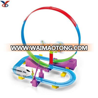 Newest child rail set racer car toy track