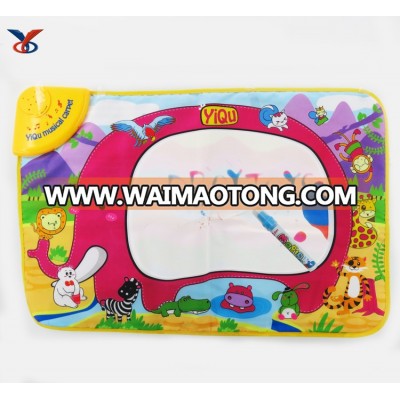 Magic water doodle mat with music for kids